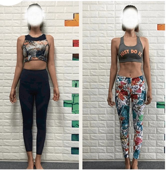 Before / After（3ヶ月で-6kg）